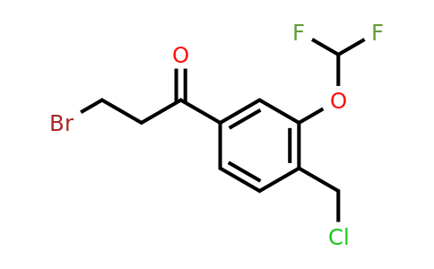1805677-85-3 | 3-Bromo-1-(4-(chloromethyl)-3-(difluoromethoxy)phenyl)propan-1-one