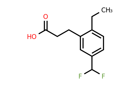 1805677-89-7 | 5-(Difluoromethyl)-2-ethylphenylpropanoic acid