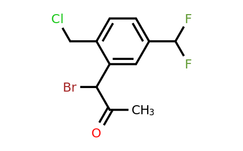 1805678-67-4 | 1-Bromo-1-(2-(chloromethyl)-5-(difluoromethyl)phenyl)propan-2-one