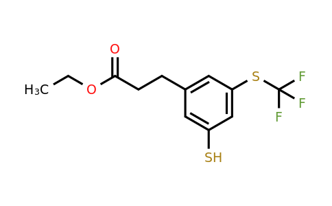 1805678-78-7 | Ethyl 3-(3-mercapto-5-(trifluoromethylthio)phenyl)propanoate