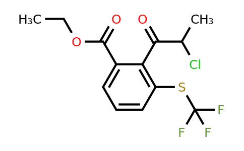1805678-86-7 | Ethyl 2-(2-chloropropanoyl)-3-(trifluoromethylthio)benzoate