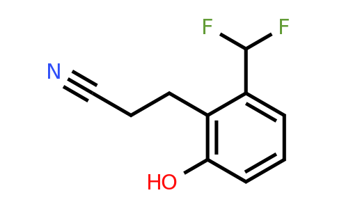 1805678-94-7 | 2-(Difluoromethyl)-6-hydroxyphenylpropanenitrile