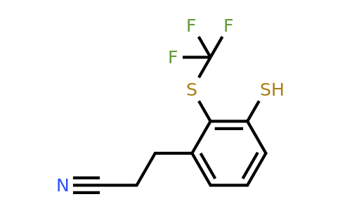 1805678-95-8 | 3-(3-Mercapto-2-(trifluoromethylthio)phenyl)propanenitrile