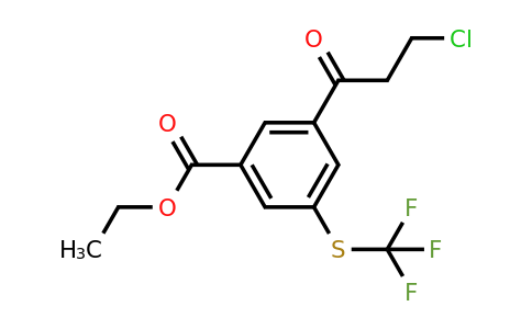1805679-04-2 | Ethyl 3-(3-chloropropanoyl)-5-(trifluoromethylthio)benzoate