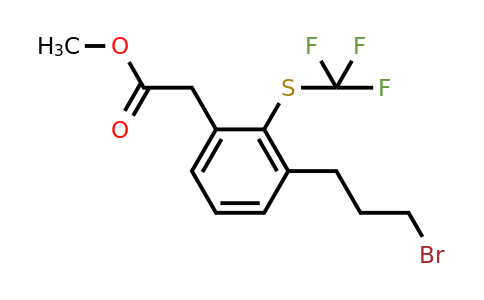 1805679-28-0 | Methyl 3-(3-bromopropyl)-2-(trifluoromethylthio)phenylacetate