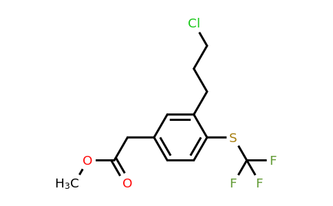 1805679-31-5 | Methyl 3-(3-chloropropyl)-4-(trifluoromethylthio)phenylacetate