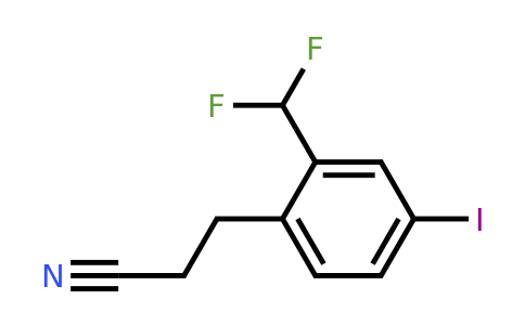 1805679-41-7 | 2-(Difluoromethyl)-4-iodophenylpropanenitrile