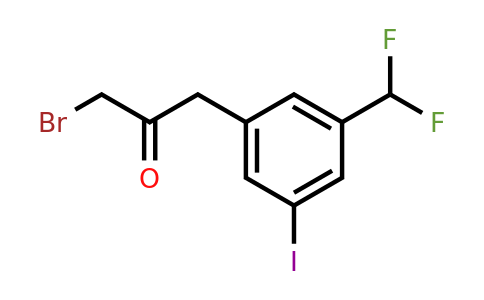 1805679-90-6 | 1-Bromo-3-(3-(difluoromethyl)-5-iodophenyl)propan-2-one
