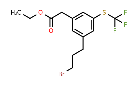 1805679-96-2 | Ethyl 3-(3-bromopropyl)-5-(trifluoromethylthio)phenylacetate