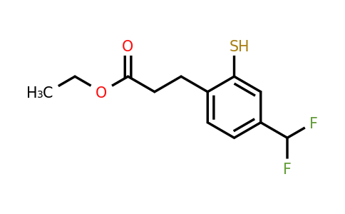 1805680-16-3 | Ethyl 4-(difluoromethyl)-2-mercaptophenylpropanoate