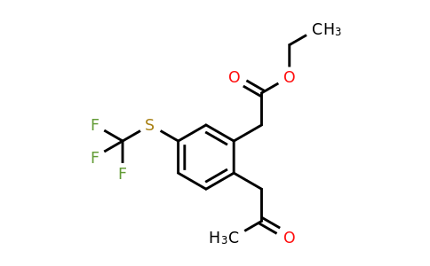 1805680-41-4 | Ethyl 2-(2-oxopropyl)-5-(trifluoromethylthio)phenylacetate