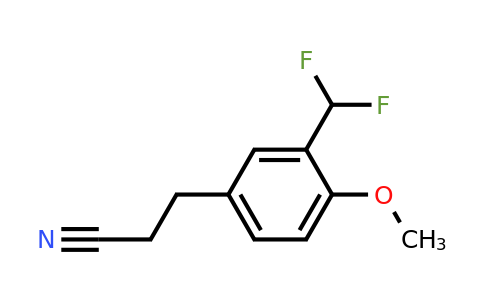 1805680-76-5 | 3-(Difluoromethyl)-4-methoxyphenylpropanenitrile