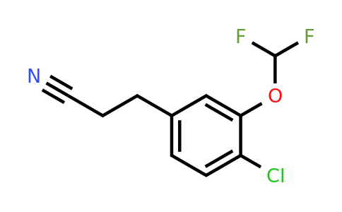 1805681-15-5 | 3-(4-Chloro-3-(difluoromethoxy)phenyl)propanenitrile