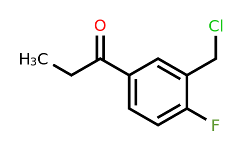 1805681-37-1 | 1-(3-(Chloromethyl)-4-fluorophenyl)propan-1-one
