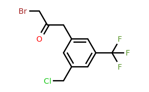 1805682-22-7 | 1-Bromo-3-(3-(chloromethyl)-5-(trifluoromethyl)phenyl)propan-2-one