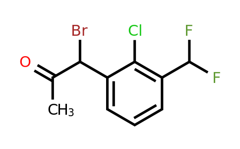 1805682-30-7 | 1-Bromo-1-(2-chloro-3-(difluoromethyl)phenyl)propan-2-one