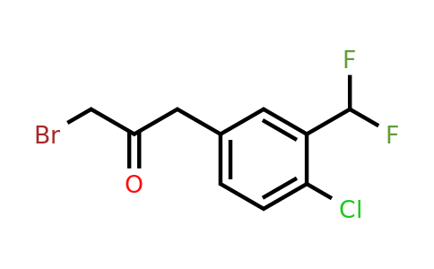 1805682-50-1 | 1-Bromo-3-(4-chloro-3-(difluoromethyl)phenyl)propan-2-one