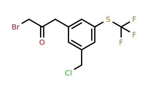 1805682-94-3 | 1-Bromo-3-(3-(chloromethyl)-5-(trifluoromethylthio)phenyl)propan-2-one