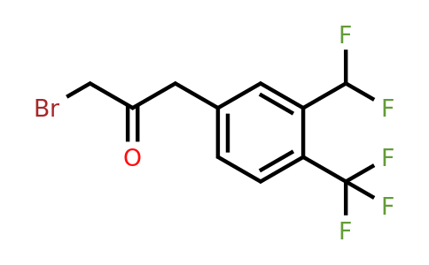 1805684-58-5 | 1-Bromo-3-(3-(difluoromethyl)-4-(trifluoromethyl)phenyl)propan-2-one