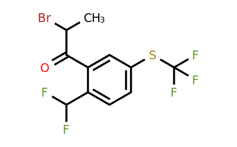 1805685-44-2 | 2-Bromo-1-(2-(difluoromethyl)-5-(trifluoromethylthio)phenyl)propan-1-one
