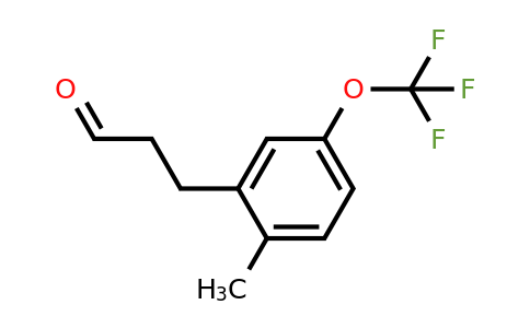 1805685-79-3 | 2-(3-Oxopropyl)-4-(trifluoromethoxy)toluene