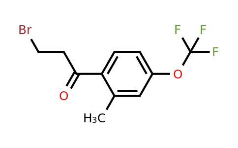 1805686-05-8 | 2-(3-Bromopropanoyl)-5-(trifluoromethoxy)toluene