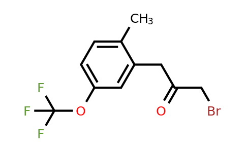 1805686-15-0 | 2-(3-Bromo-2-oxopropyl)-4-(trifluoromethoxy)toluene