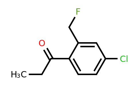 1805686-45-6 | 1-(4-Chloro-2-(fluoromethyl)phenyl)propan-1-one