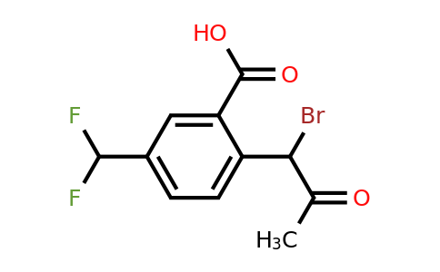 1805686-47-8 | 2-(1-Bromo-2-oxopropyl)-5-(difluoromethyl)benzoic acid