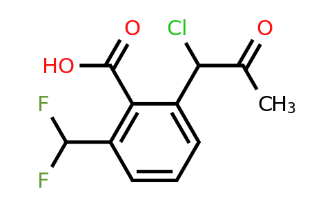 1805686-56-9 | 2-(1-Chloro-2-oxopropyl)-6-(difluoromethyl)benzoic acid