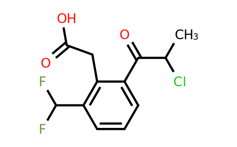 1805687-06-2 | 2-(2-Chloropropanoyl)-6-(difluoromethyl)phenylacetic acid