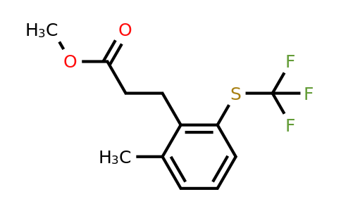 1805687-15-3 | Methyl 3-(2-methyl-6-(trifluoromethylthio)phenyl)propanoate