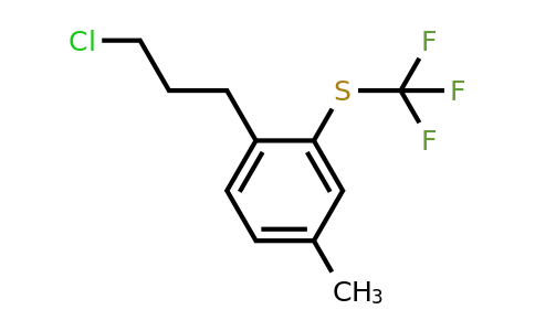 1805687-36-8 | 4-(3-Chloropropyl)-3-(trifluoromethylthio)toluene