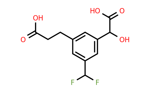 1805687-49-3 | 3-(2-Carboxyethyl)-5-(difluoromethyl)mandelic acid