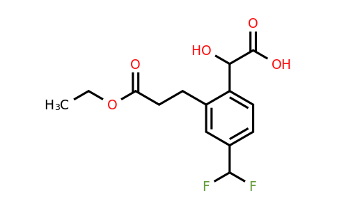 1805687-54-0 | 4-(Difluoromethyl)-2-(3-ethoxy-3-oxopropyl)mandelic acid