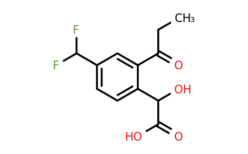 1805687-69-7 | 4-(Difluoromethyl)-2-propionylmandelic acid