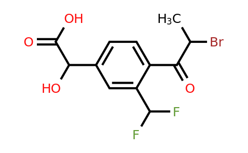 1805687-77-7 | 4-(2-Bromopropanoyl)-3-(difluoromethyl)mandelic acid