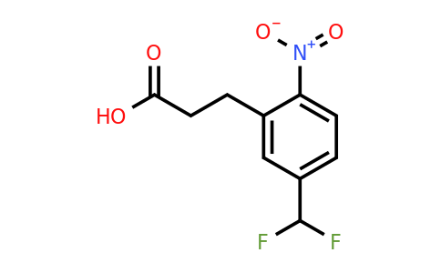 1805687-86-8 | 5-(Difluoromethyl)-2-nitrophenylpropanoic acid