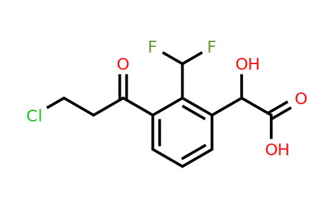 1805687-89-1 | 3-(3-Chloropropanoyl)-2-(difluoromethyl)mandelic acid