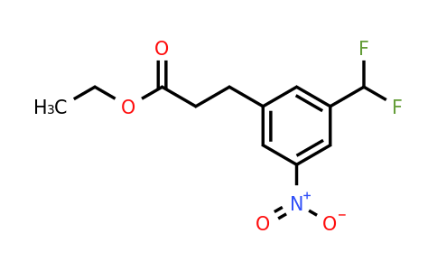1805687-91-5 | Ethyl 3-(difluoromethyl)-5-nitrophenylpropanoate