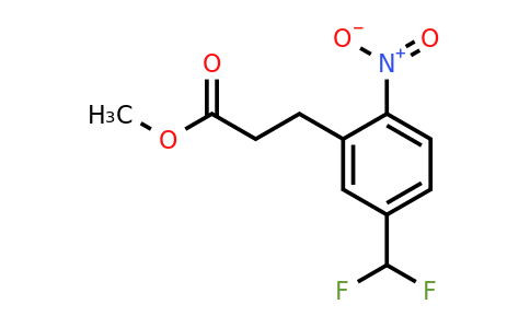 1805687-96-0 | Methyl 5-(difluoromethyl)-2-nitrophenylpropanoate
