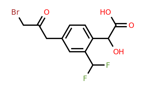 1805688-07-6 | 4-(3-Bromo-2-oxopropyl)-2-(difluoromethyl)mandelic acid