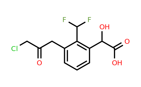1805688-15-6 | 3-(3-Chloro-2-oxopropyl)-2-(difluoromethyl)mandelic acid