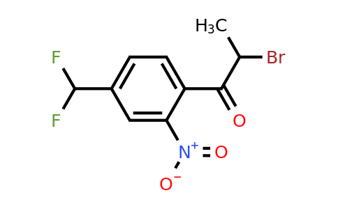 1805688-16-7 | 2-Bromo-1-(4-(difluoromethyl)-2-nitrophenyl)propan-1-one