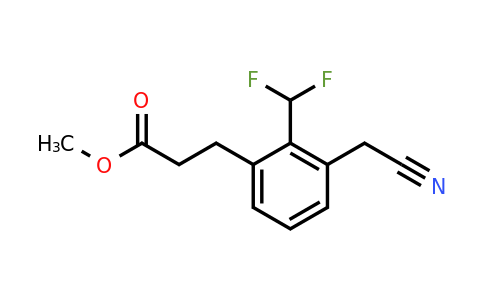1805688-23-6 | Methyl 3-(3-(cyanomethyl)-2-(difluoromethyl)phenyl)propanoate