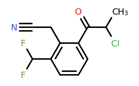 1805688-35-0 | 2-(2-Chloropropanoyl)-6-(difluoromethyl)phenylacetonitrile
