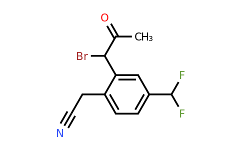 1805688-47-4 | 2-(1-Bromo-2-oxopropyl)-4-(difluoromethyl)phenylacetonitrile