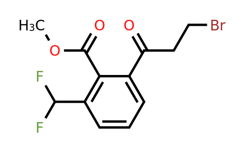 1805688-92-9 | Methyl 2-(3-bromopropanoyl)-6-(difluoromethyl)benzoate