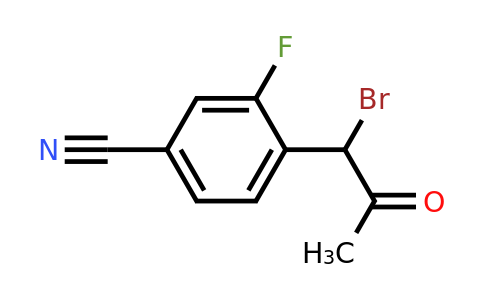 1805688-96-3 | 4-(1-Bromo-2-oxopropyl)-3-fluorobenzonitrile