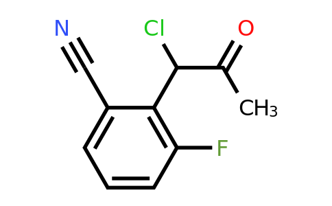 1805689-00-2 | 2-(1-Chloro-2-oxopropyl)-3-fluorobenzonitrile